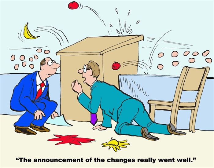 Humor - Cartoon: Change Management Made (not) Easy